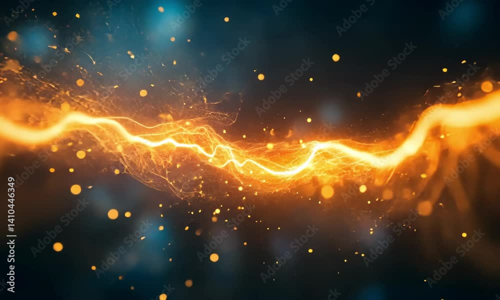A dramatic shot of electric sparks flying during a short circuit