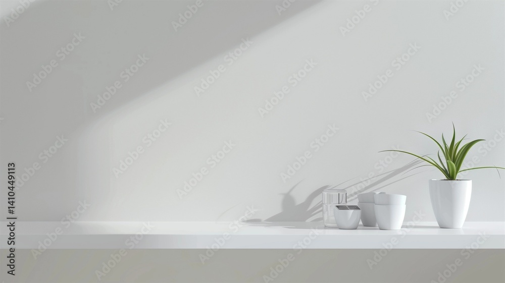 Photorealistic image of a solar-controlled shelf lamp in a clean isolated environment Photorealistic image of a solar-controlled shelf lamp in a clean isolated environment