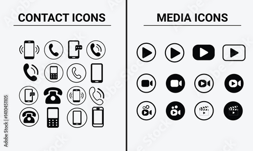 set of icons for web design