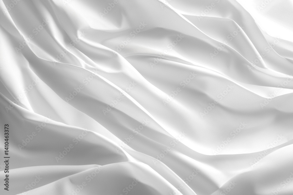 Elegant white silk fabric flowing gracefully, a serene and peaceful image with soft lighting and subtle texture. Elegant white silk fabric flowing gracefully, a serene and peaceful image with soft lighting and subtle texture.