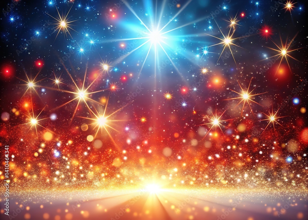 Obraz premium 2024 Christmas Glitter Falling Stars Award Show Background
