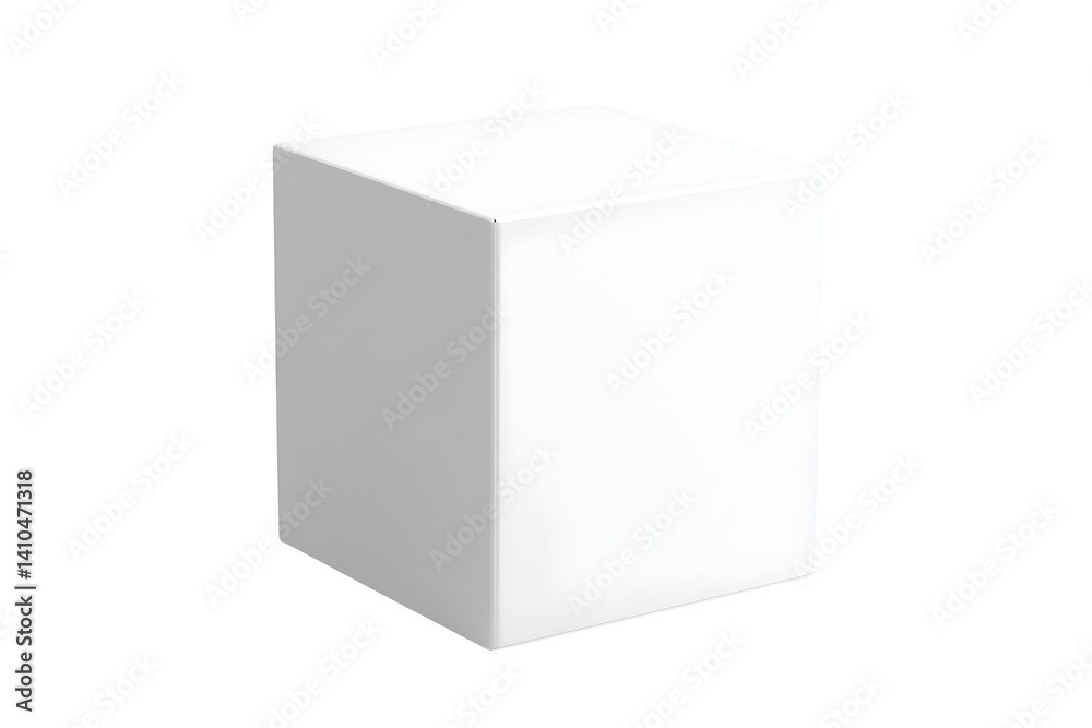Smooth, minimalist a solid, white cube floats against a stark transparent background, showcasing simple geometric form Smooth, minimalist a solid, white cube floats against a stark transparent background, showcasing simple geometric form