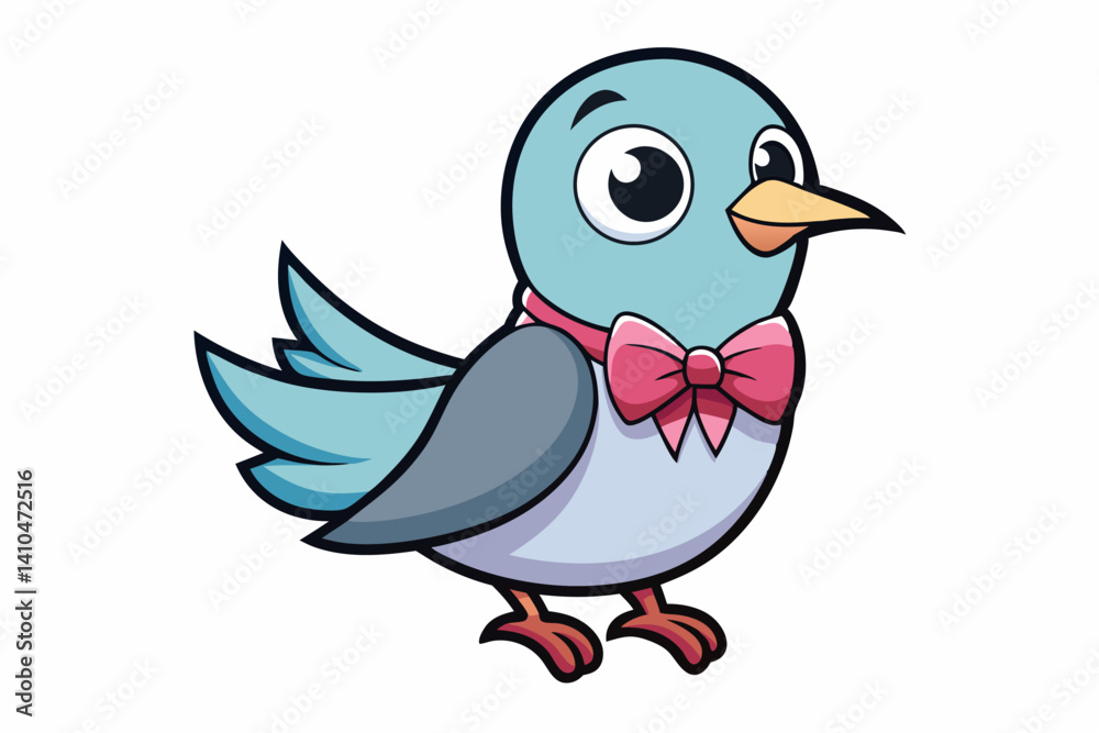 Fototapeta premium Adorable and colorful cute animal vector illustration perfect for children's books, nursery decor, educational materials, stickers, greeting cards, and cartoon-themed designs. Features charming animal