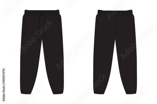 Set of black clothing mockups_14