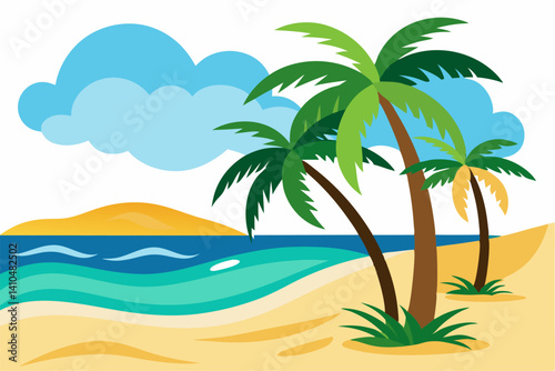 Beautiful and versatile nature vector illustration featuring elements like trees, mountains, leaves, rivers, and landscapes. Ideal for eco-friendly designs, outdoor adventure themes, environmental cam