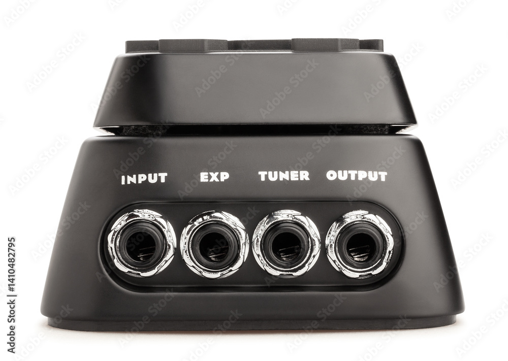 Fototapeta premium guitar volume pedal path isolated on white