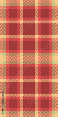 Purchase background fabric textile, grid pattern vector plaid. Ceremony tartan seamless texture check in red and orange colors.