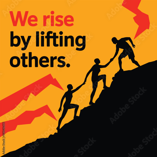Teamwork quotes vector design focused on success and corporate branding. Perfect for murals, wall stickers, and office spaces promoting collaboration and team spirit.