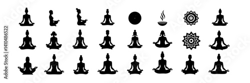 Mindfulness & Meditation Icons Set