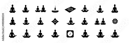 Mindfulness & Meditation Icons Set