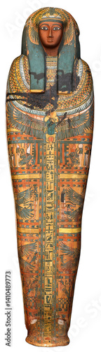 Ankh Khonsu mummy shrine historic artifact Egypt pharaoh, top view