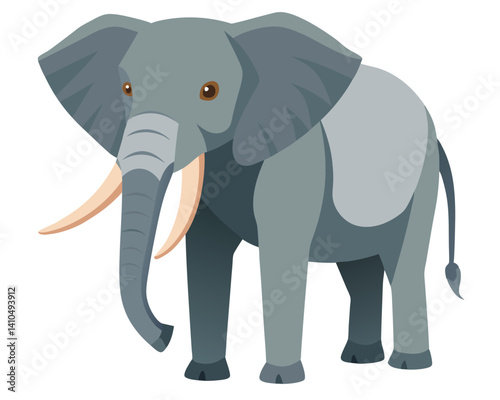 Elephant vector illustration animal wildlife safari zoo icon
