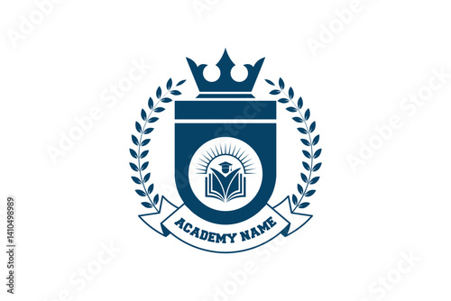 education logo. university and college school. learning logo	