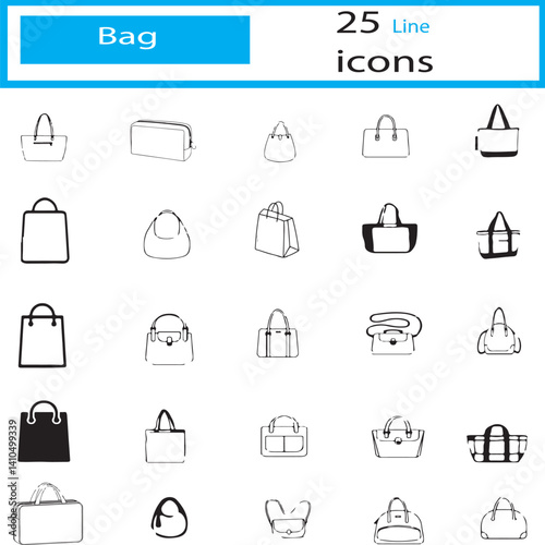 Bags Icon, Hand bag, Purse, Tote