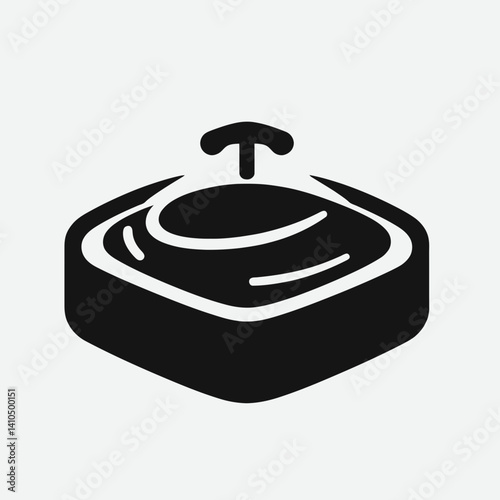 Soap Dish Silhouettes in black on a white background