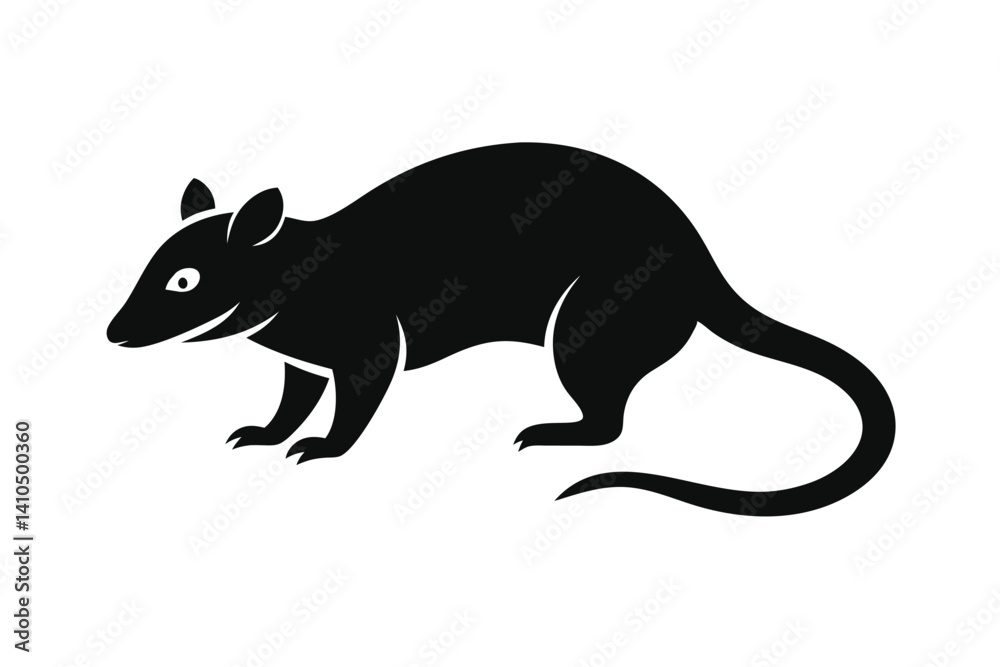 Obraz premium a-opossum-vector-art-illustriton-white-baground.eps