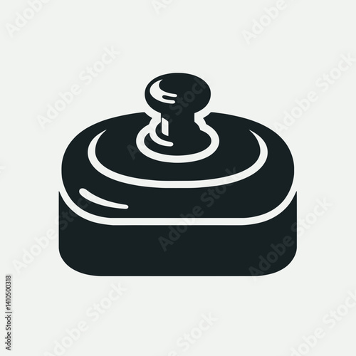 Soap Dish Lid Silhouettes in black on a white background