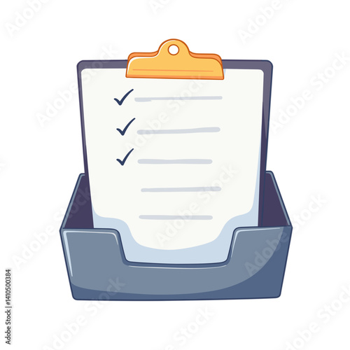 Checklist in a Clipboard Holder for Organization  