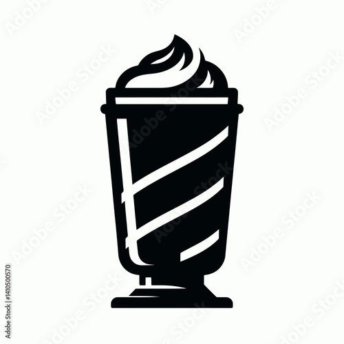 Shaving Cream Can Silhouettes in black on a white background