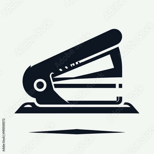 Staple Remover Silhouettes in black on a white background