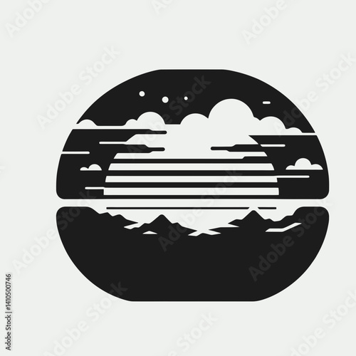 Soap Dish Lid Silhouettes in black on a white background