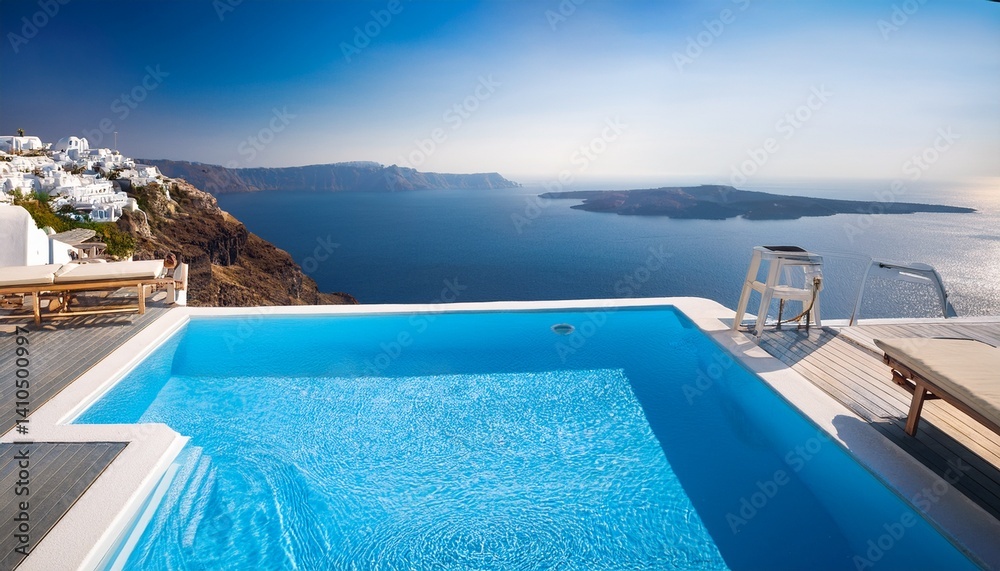 Fototapeta premium swimming pool in hotel