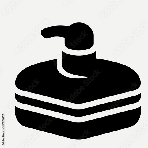 Soap Dish Lid Silhouettes in black on a white background