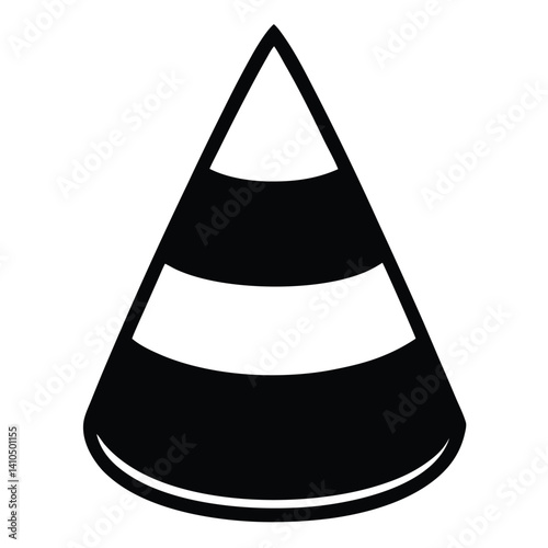 Colorful candy corn treat icon in festive flat vector style