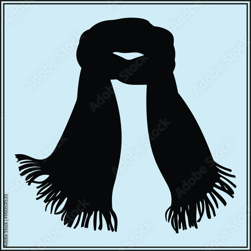 Scarf Silhouette, Elegant Shawl