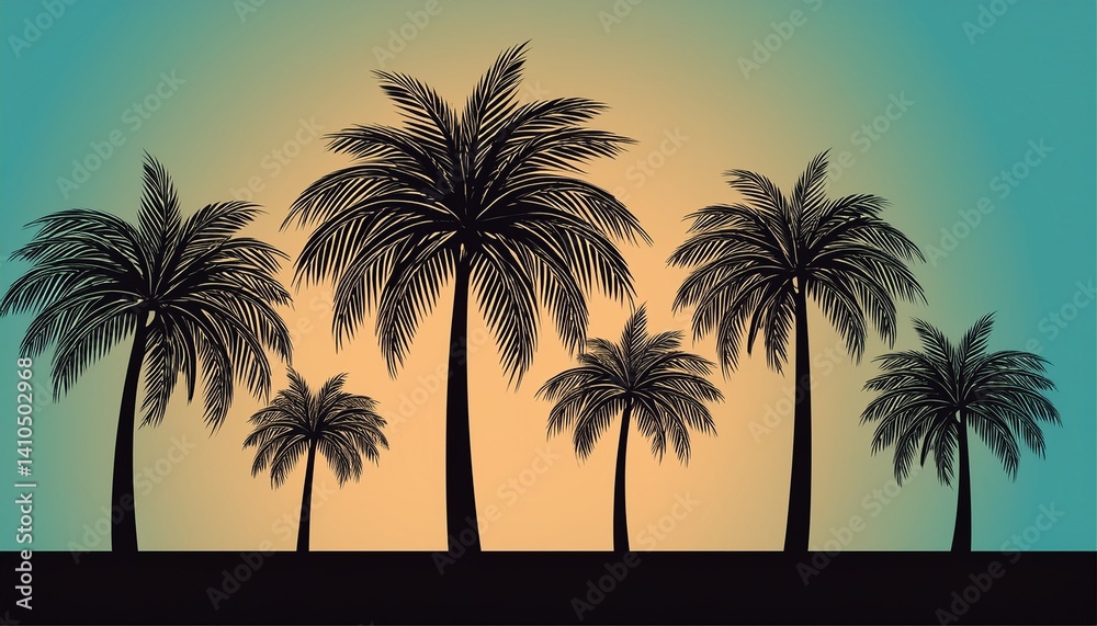 Obraz premium palm tree on the beach