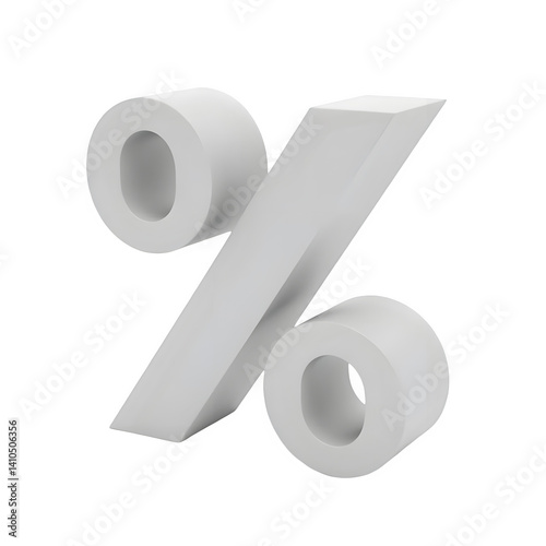 percent sign on white background