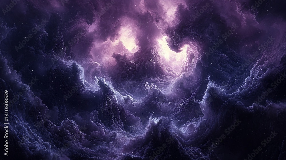 Fototapeta premium Abstract cosmic nebula