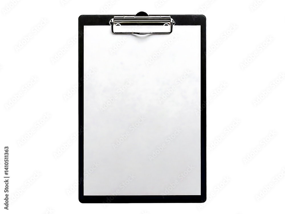 A clean, minimalist image of a black clipboard with a blank white sheet of paper. A clean, minimalist image of a black clipboard with a blank white sheet of paper.