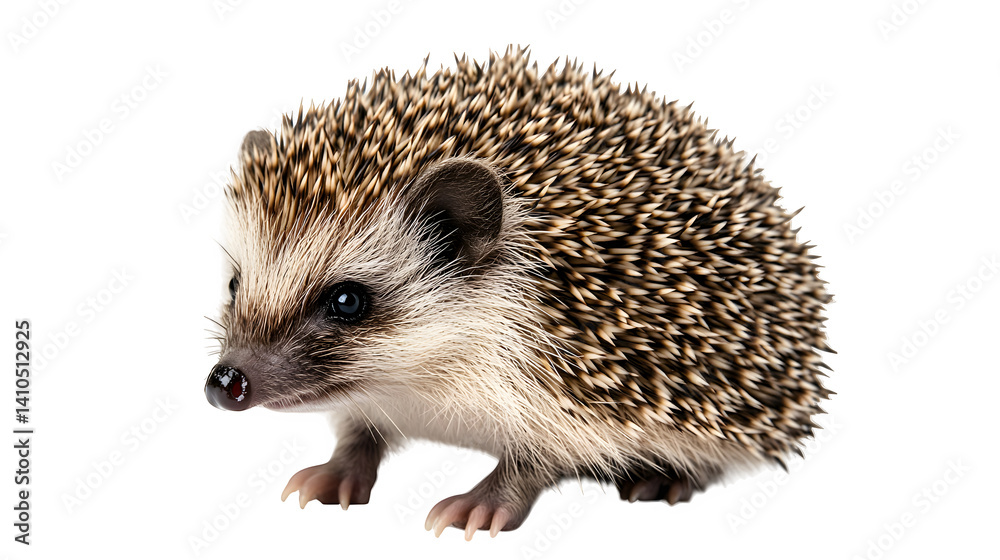 Obraz premium Hedgehog on a white background