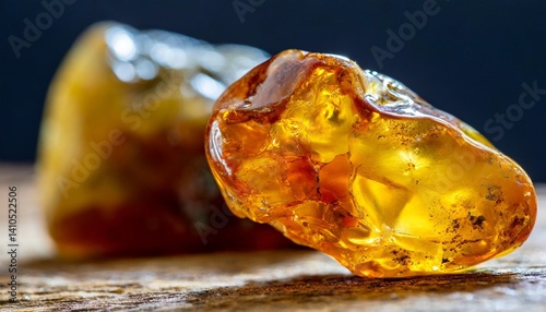 Amber Fossil Relics in Ancient Macro Echoes