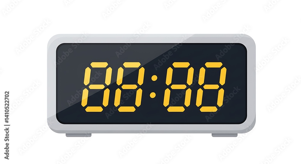 digital clock with LED style numbers
digital clock with LED style numbers