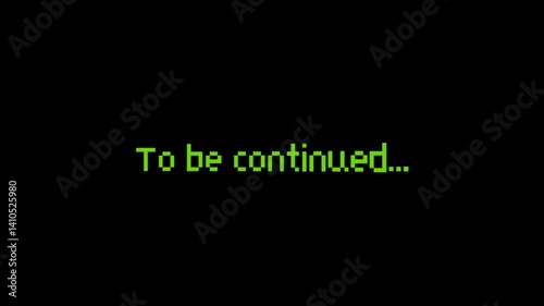 To Be Continued Text Animation – Dramatic Font Reveal 4K Video