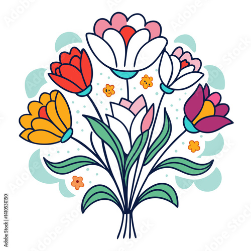  Elegant Daydream Floral Bouquet Art