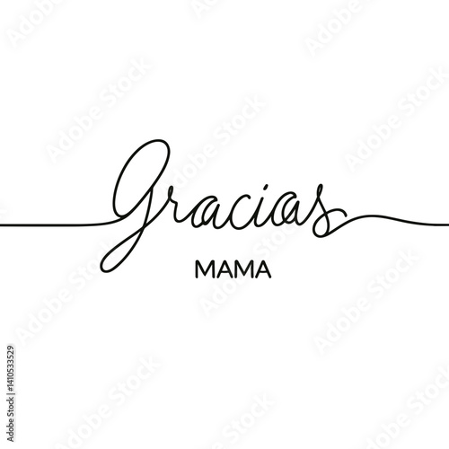 Nota manuscrita con "Gracias, mamá" para mamá 