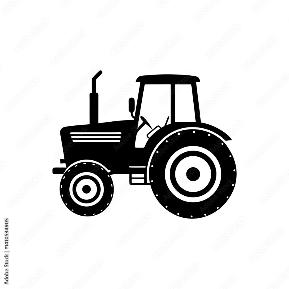 Tractor Silhouette vector illustration