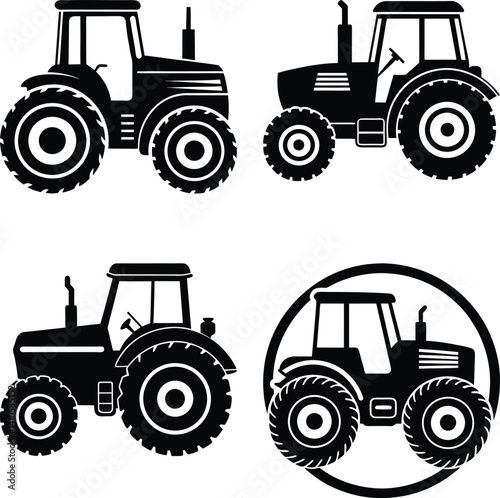 Tractor Silhouette vector illustration