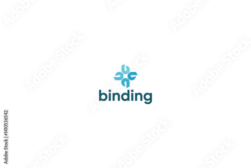Letter b modern binding logo