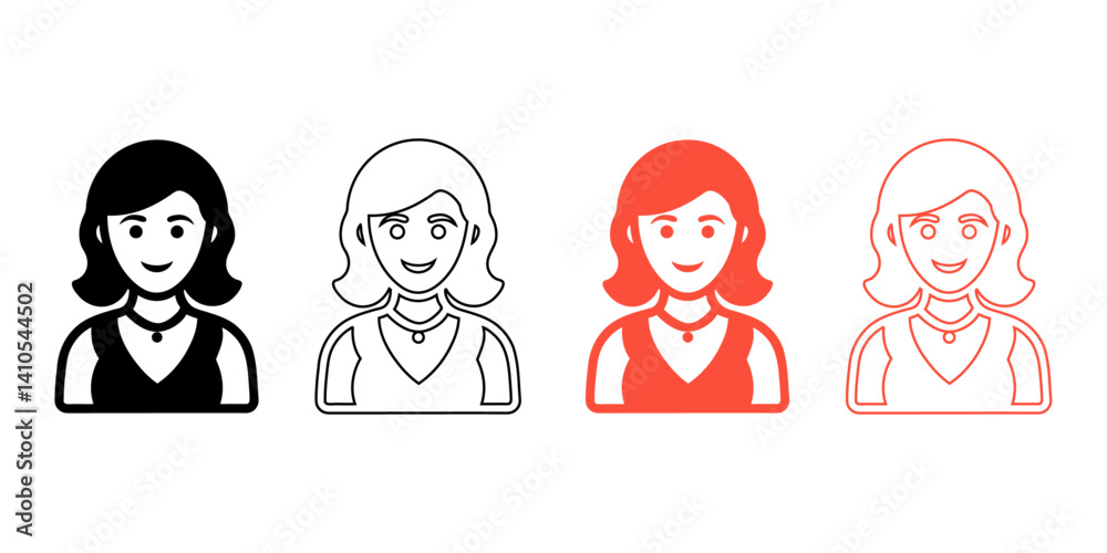 Silhouette of a woman icon design isolated on transparent Silhouette of a woman icon design isolated on transparent