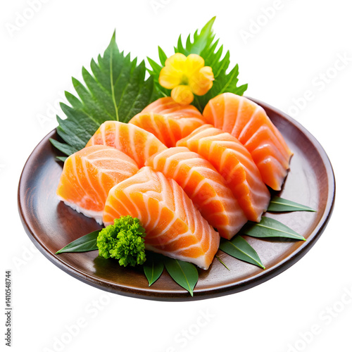 salmon steak with vegetables