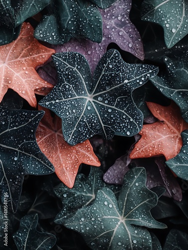 Lush Ivy Leaves Closeup