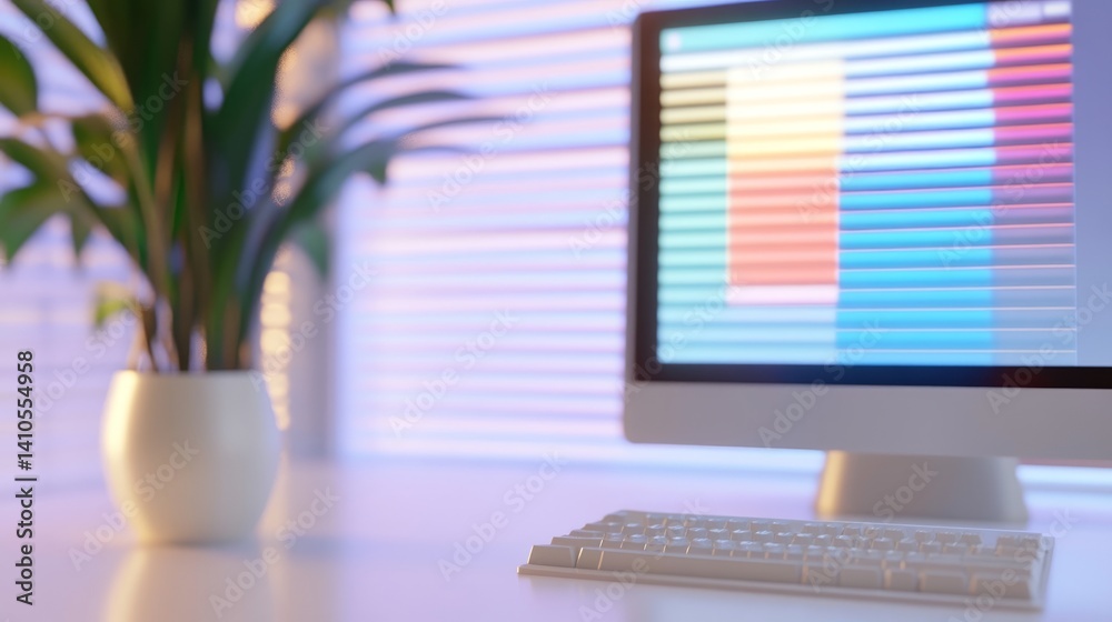 Fototapeta premium Low-resolution desktop filled with vintage UI elements and colorful folders, channeling a nostalgic 2000s internet era
