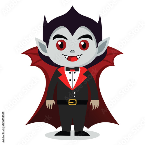 Halloween vampires isolated on white
