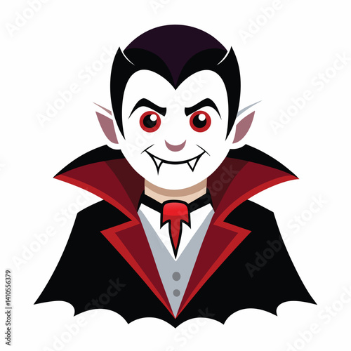 Halloween vampires isolated on white