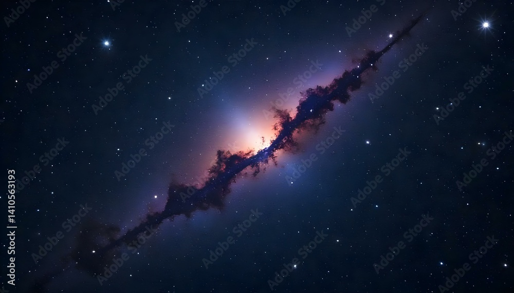 Obraz premium A mesmerizing view of the galaxy filled with bright stars and celestial wonders.