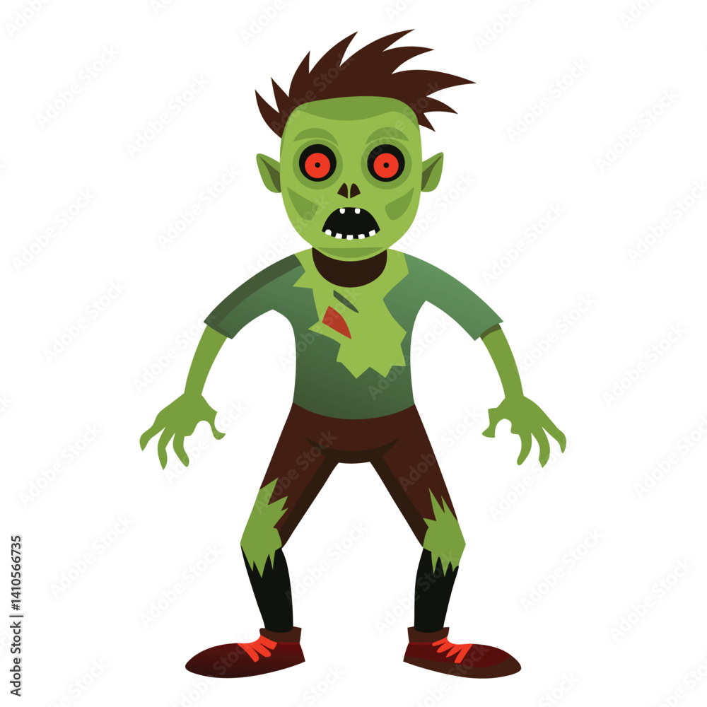 Halloween zombies isolated on white Halloween zombies isolated on white